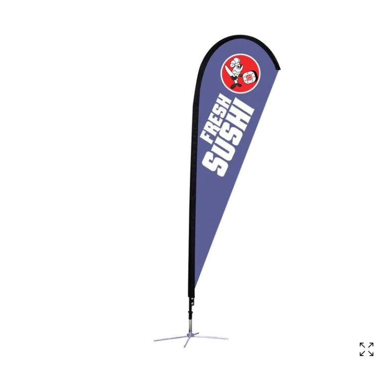 8ft Teardrop Flag